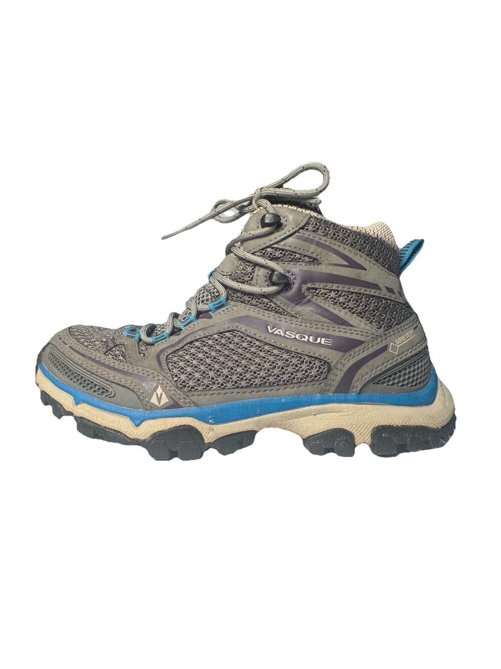 Vasque Inhaler II GTX Mid Hiking Boots Womens 6 Gray Blue Gore-Tex Vibram